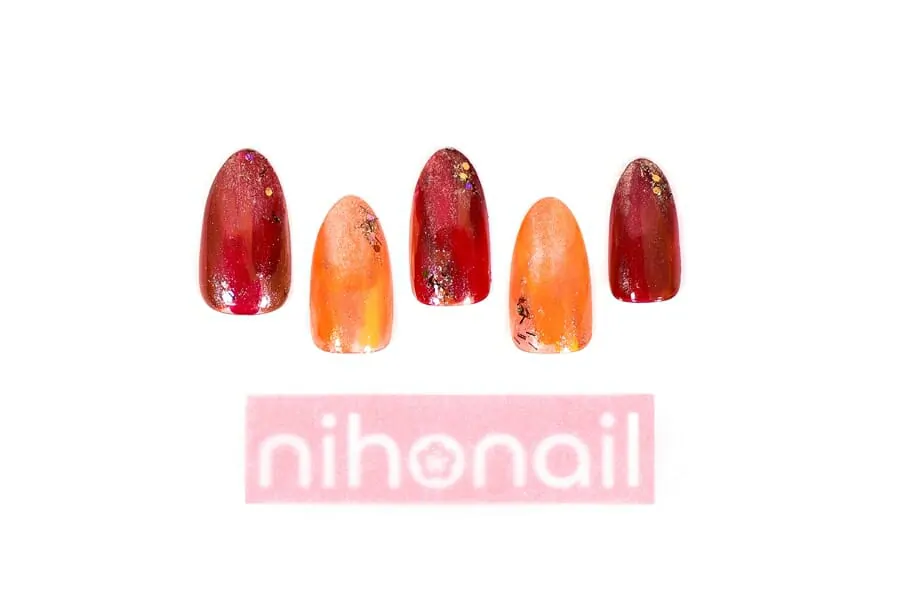 紅葉 もみじ ネイルで秋を先取り セルフで出来るデザイン 10選 Nihonail ニホネイル ネイル 生活情報サイト