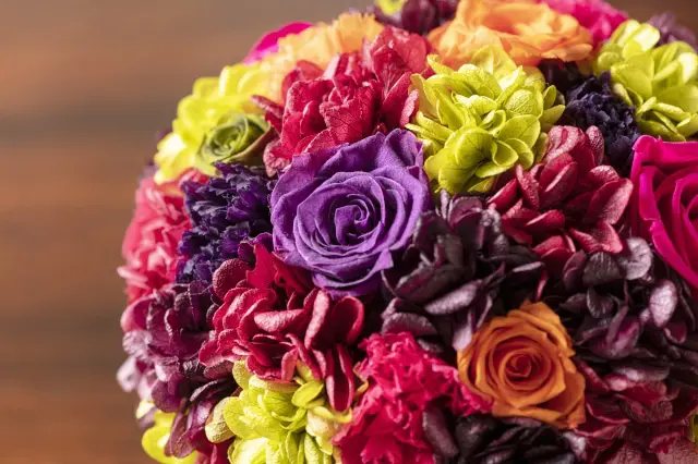 ドライフラワーのブーケ