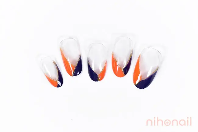 変形フレンチネイルで脱定番 簡単 おすすめセルフデザインを紹介 Nihonail ニホネイル