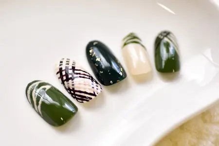 抹茶ネイルアップ